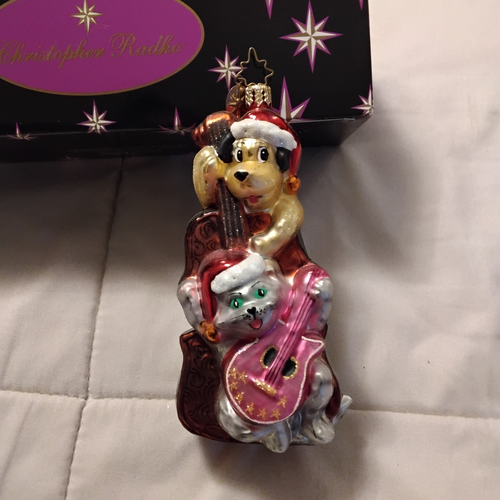 Vintage Christopher Radko Cool Yule Christmas Ornament
